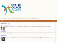 Tablet Screenshot of healthcoachresource.com